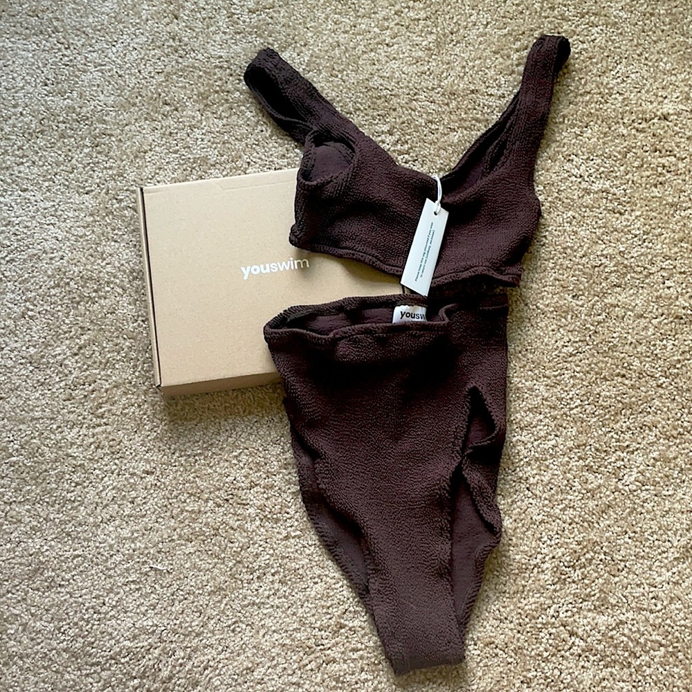 Espresso YouSwim Aplomb High Waisted Two Piece